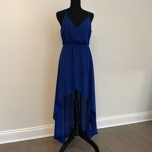 Royal Blue High-Low Dress